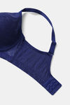 Zivame True Curv Lightly Lined Wired High 3/4Th Coverage Super Support - Navy Peony — thumbnail 8